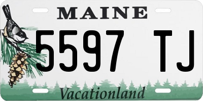 ME license plate 5597TJ