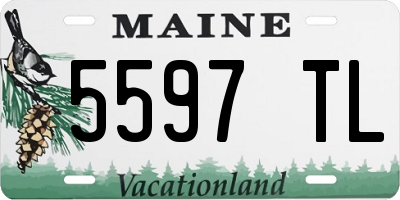 ME license plate 5597TL