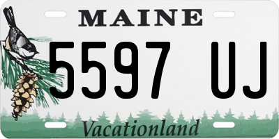 ME license plate 5597UJ