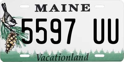 ME license plate 5597UU