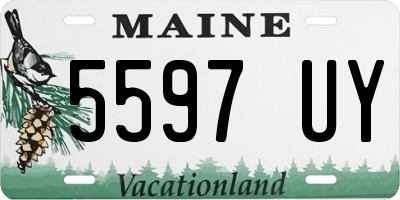 ME license plate 5597UY