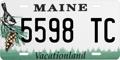 ME license plate 5598TC