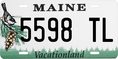 ME license plate 5598TL