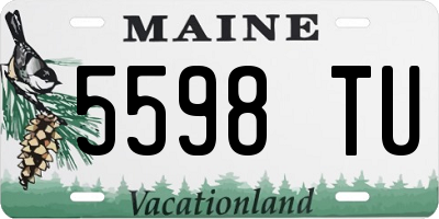 ME license plate 5598TU