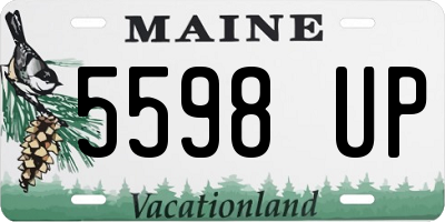 ME license plate 5598UP