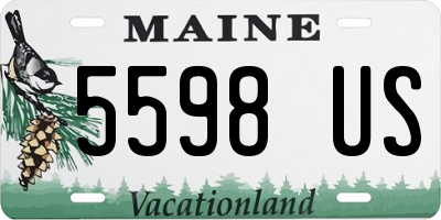 ME license plate 5598US