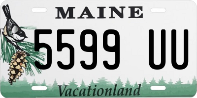 ME license plate 5599UU