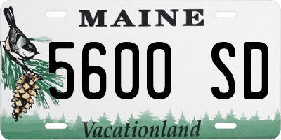 ME license plate 5600SD