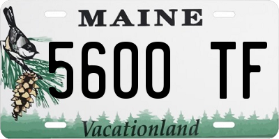 ME license plate 5600TF