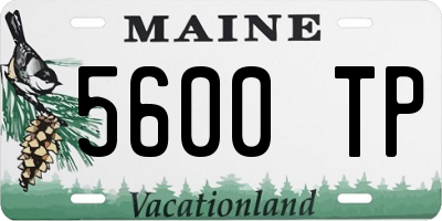 ME license plate 5600TP