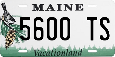 ME license plate 5600TS