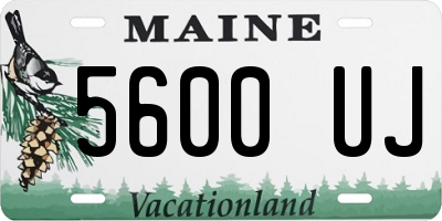 ME license plate 5600UJ