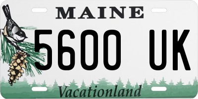 ME license plate 5600UK
