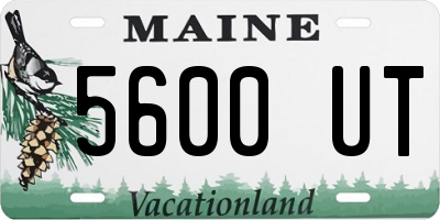 ME license plate 5600UT