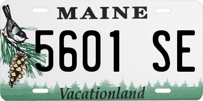 ME license plate 5601SE