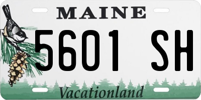 ME license plate 5601SH