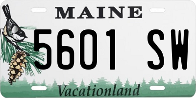 ME license plate 5601SW