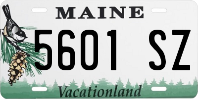 ME license plate 5601SZ