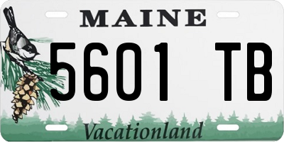ME license plate 5601TB