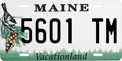 ME license plate 5601TM