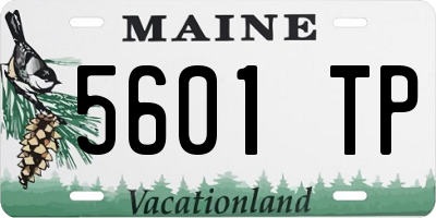 ME license plate 5601TP