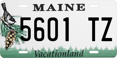 ME license plate 5601TZ
