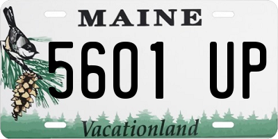 ME license plate 5601UP
