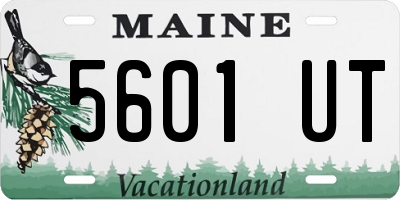 ME license plate 5601UT