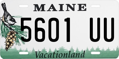 ME license plate 5601UU