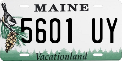 ME license plate 5601UY