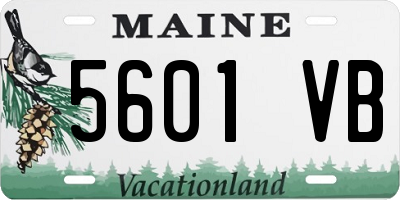 ME license plate 5601VB