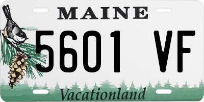 ME license plate 5601VF
