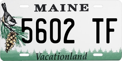ME license plate 5602TF