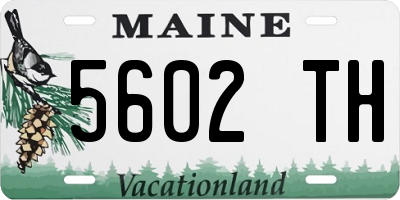 ME license plate 5602TH