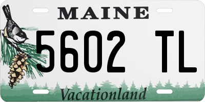ME license plate 5602TL