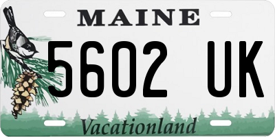 ME license plate 5602UK