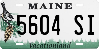 ME license plate 5604SI