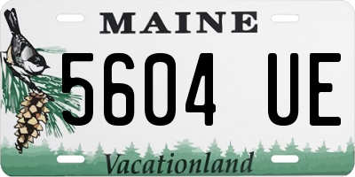 ME license plate 5604UE