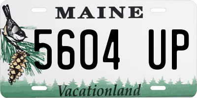 ME license plate 5604UP