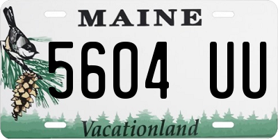 ME license plate 5604UU