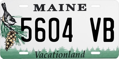 ME license plate 5604VB