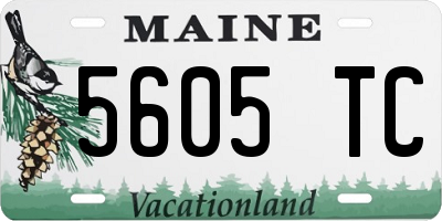 ME license plate 5605TC