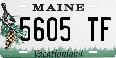 ME license plate 5605TF