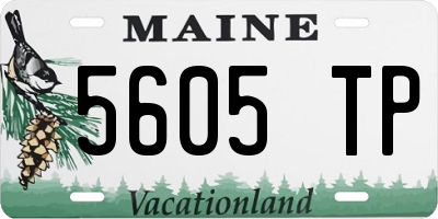 ME license plate 5605TP
