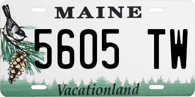 ME license plate 5605TW