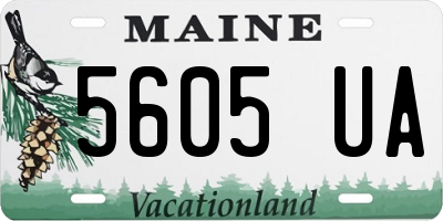 ME license plate 5605UA