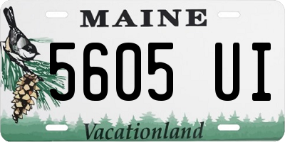 ME license plate 5605UI