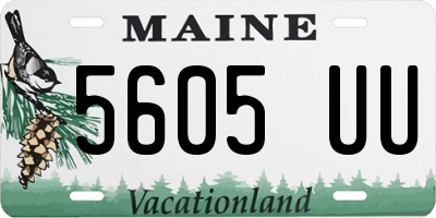 ME license plate 5605UU