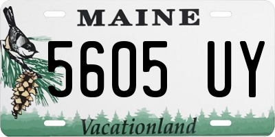 ME license plate 5605UY