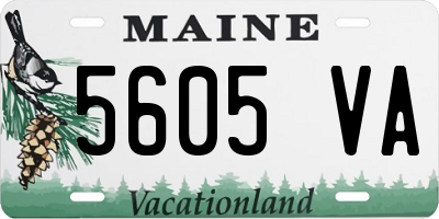 ME license plate 5605VA